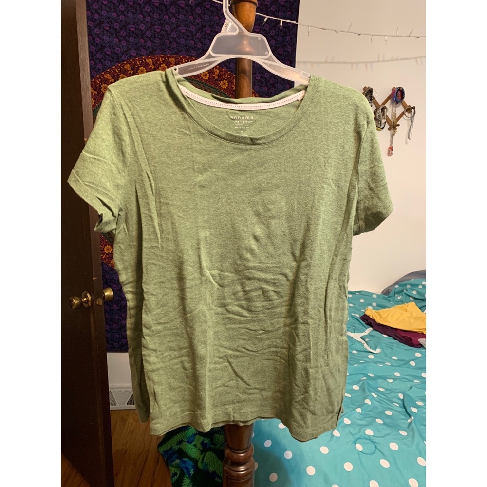 sonoma brand basic olive green t-shirt